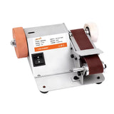 Mini Portable Belt Sander Kit– 250W Small Desktop Grinder & Sharpening Machine with Adjustable Speed