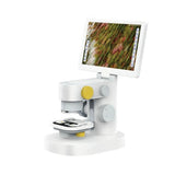 T1 9 Inch Trinocular Biological Microscope Magnifier 1200X 12MP Digital Stereo Video Microscope Camera with Touch LCD Monitors