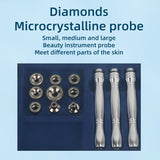 Professional Diamond Microdermabrasion Machine 65-68cmHg Suction 9 Tips Facial Exfoliation Skin Dermabrasion Machine