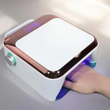 2026 Black Gold UV Led Table Lamp Manufacturer Popular Professional Cordless Rechargeable Pro Nail Lamp With Fan Double Hands