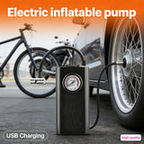 Electric Air Compressor USB Charging Motorcycle Tyre Inflator Multifunctional Portable Bike Pump for Motorbike Auto Bicycle