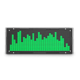 LED Music Spectrum Display DIY Kit 16X32 Rhythm Light Clock 8 Kinds Spectrum Mode SMD Soldering Display Light, Green Durable