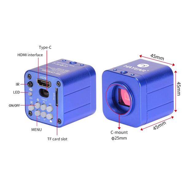 HY-5100 4K HD Electronic Eyepiece Cameras 24MP CMOS HDMI USB Digital ...