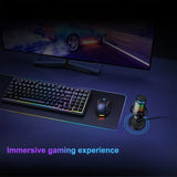 USB Microphone for PC Condenser Podcast Mic for Studio Recording with Headphone Jack, Led, Noise Cancellation Gaming Microphone