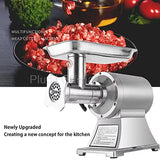 Small Stainless Steel Meat Grinder Butcher Shop Special Sausage Stuffer Light and Efficient Easy to Clean eEectric Meat Grinder