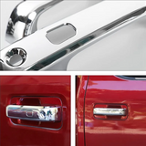 Exclusive For Ford F150 2015-2020 Door Handles Covers + Door Bowl Protector Covers Trim Accessories Kit ABS Silver