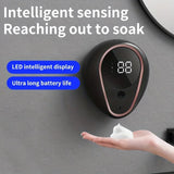 1500mah Automatic Soap Dispenser 300ML Foam Rechargeable Soap Dispenser  Wall-mounted Foam Smart Hand Washing Soap Dispenser