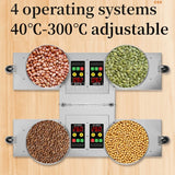 4 Heads Commercial Oil Press Machine Stainless Steel Multi-Function Oil Extractor 4 Independent Pressing Units of Home Appliance