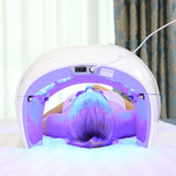 New 7 Color Round FoldableLED Photon Light Therapy Facial Device Skin Rejuvenation Acne Remover Anti Wrinkle Beauty Equipment