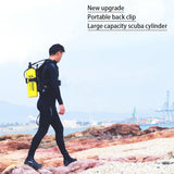 3L Scuba Tank Diving Gear with Scuba Mask and Double Shoulder Clip, 20-40 Minutes Underwater for Scuba Diving Snorkeling