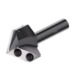 1Pc Milling Cutter V Groove Router Bit 90 Degrees 1/2-inch Shank V Slot Wood Router Bit with Carbide CNC Insert Woodworking Tool