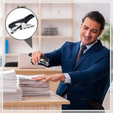 E-Easy To Use-3 Piece Heavy Duty Plier Stapler Hand Hold Stapler 50 Sheet Capacity Desk Stapler For Home School Black