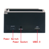 GW-2.5/3.5 Inch USB 3.0/Type C Hub To SATA Dual Ports And IDE Port With Hard Drive Disk Docking Station US Plug