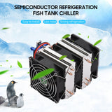 DIY 180W Home Fish Tank Cooler Chiller Cooling-water Machine Chiller 12V Semiconductor Refrigerator Water Cooler Aquarium Chille