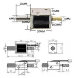 Solenoid Lock Electromagnetic Valve Lock LY-032 DC12V Mini Electric Lock Push-pull Round Mouth Solenoid Valve Electric Bolt Lock