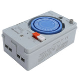 Mechanical Timer Switch 24 Hours 220VAC Single-Pole Single-Throw 15 Minutes Minimum Unit for Water Heaters Street Lights Motors