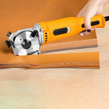 AC 220V Electric Circular Fabric Cutter - Professional Cloth Cutting Tool with Round Blade