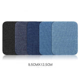 100pcs Denim Patches for Jean Clothing DIY Fabric Iron On Patches Appliques Repair Jeans Pants Elbow Knee Apparel
