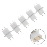 10 PCS White 4 Pins Microwave Oven Magnetron Socket Pin Filament Socket Electronic Magnetron Pin Has Penetrating Capacitor