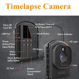SunGusOutdoors-Time Lapse Camera with 120 Degree Wide Angel, Picture Video Record for Wild Nature Observation, TL2300