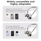Silicone Neck Halter Mobile Phone Holder Anti-shake Vibration Reduction Neck Support Frame Metal for For IPhone/Huawei/Samsung