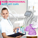 2pcs Vacuum Suction Cup Butt Chest Enlargement Pump Colombian Gluteal Enhancement Cupping Therapy Machine with Y Shaped Hose