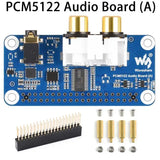 PCM5122 I2S DAC HIFI Sound Card for Raspberry Pi 5/4/Zero, Plug and Play Hi-Fi Audio Shield Board