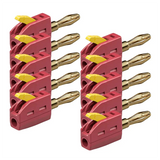Solder-Free Banana Plug Connectors 10Pcs 4Mm Quick Wire Terminal 32A Plugs With Direct Insertion