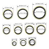 100/150Pcs Metric Dowty Bonded Oil Seal Washer Automotive Drain Plug Gaskets Oil Crush Washers M6 M8 M10 M 12 M14 M16 M20 M24