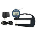 0-0.4 Inch/10mm 0.001mm +/-0.009 Digital Thickness Gauge for Plastic Film Paper Leather Rubber Electronic Thickness Gauge