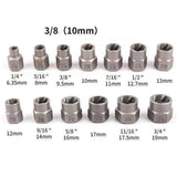 14PCS Nut Bolt Extraction Socket Set Bolt Extractor Tool Set Impact Bolt Nut Remover Kits For Removing Damaged Bolts Nuts Screws
