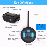 Smart Pet Fence Wireless Remote Shock Vibration Electronic Collar LED Training Dog  Remote Control Dog Trainer