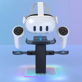VR Stand For Meta Quest 3S Accessories VR Headset And Touch Controllers For Quest3 Display Holder Stand Adjustable