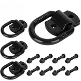 4pcs/set 1/2 Inch Spray Painted Marine D-ring 12000 Pound Box Truck Pull Ring Car Trailer Hook