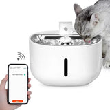 Smart Wireless 3L Cat Dog Water Dispenser Feeder APP Control Auto Pet Water Fountain with App Monitor