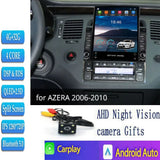 Tesla Type Android 14 For Hyundai AZERA 2006 2007 2008 2009 2010 Car Radio Multimedia Player Navigation GPS DSP BT 5.0 Carplay