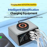 140W GaN PD Charger Digital Display Desktop USB Type C Fast Charger PD PPS QC4.0 Quick Charger for MacBook