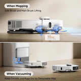 2025 P50 Pro Robot Vacuum Cleaner - 19000Pa High Suction with Anti-Tangle Brush, Self-Drying Mop & LDS Navigation