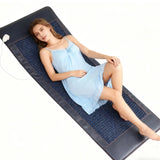 Jade Stone Heating Mat for Back Pain Relief - Infrared Crystal Yoga Mat with Temperature Control, Large Body Massager Pad