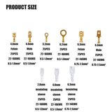 525pcs 2.8/4.8/6.3mm Male and Female Wire Spade Connectors, Quick Splice Wire Crimp Terminal Kit ,with Insulating Sleeves