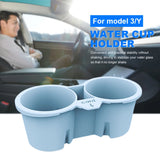 Beverage Bottle Bracket Antislip Drinks Support for TESLA Model 3 (Blue)