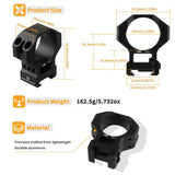 34mm Diameter Medium Profile Scope Mount Lightweight Telescopic Sight Scope Rings