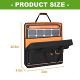 New Large Capacity Photovoltaic Panel Owner Bag Two Layer Security Comfortable Carry Preferences Multiple Compartments for