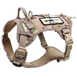 2025 New Dog Vest Adjustable Training Harness for Large Dogs Camouflage Strong Heavy Duty Harness Soft Handle