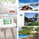 Smart Color Display Weather Forecast USB Thermometers Humidity Trend Monitor Time Calendar Alarm Clock Moon Phase Sensor -40°C