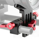 Universal Camera Lens Support With Standard 15Mm Double Rod Clamp Rail Block For DSLR Camera Rig Shoulder Support System