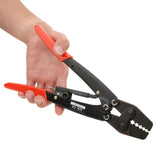 HX 10 Carbon Steel Crimper Ratchet Terminal Crimper Pliers 1.25~10mm AWG10-6 Red Handle