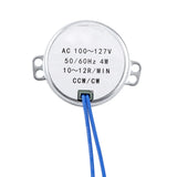 1PC 4W Synchronous Motor 50/60Hz CCW/CW Geared Motor AC 100-127V