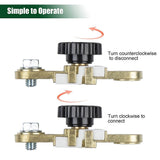 Car Battery Terminal Link Quick Cut-off Switch Rotary Disconnect Isolator Anti-Leakage Battery Power-off Switch Car Truck Parts