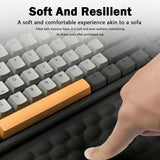 Ergonomic Computer Keyboard Stand with Wrist Rest Memory Foam Keyboard Riser Tilted Breathable Keyboard Holder for Easy Typing
